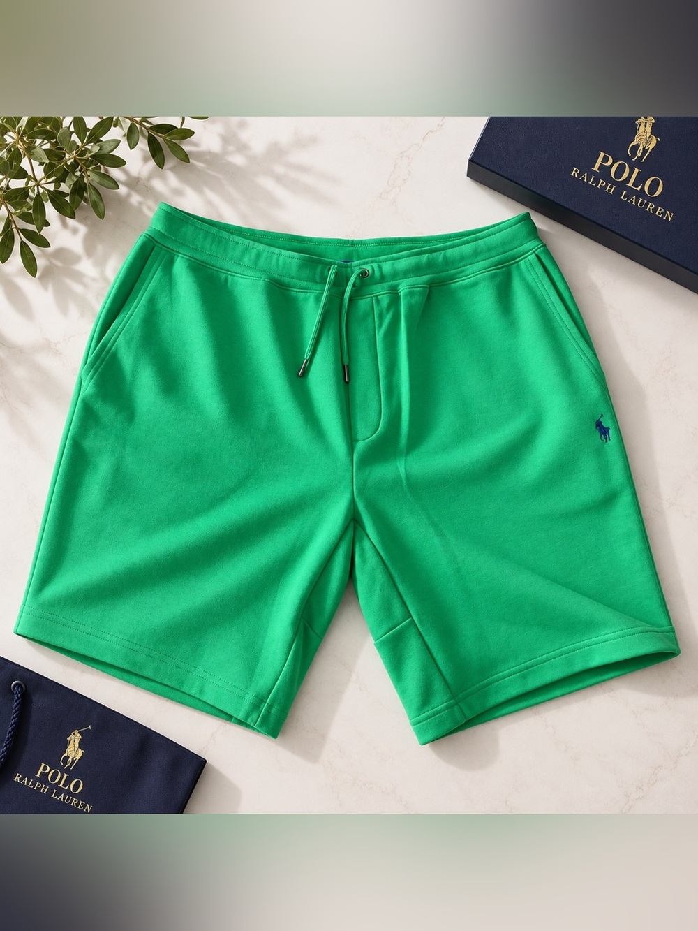Polo Ralph Lauren Double-Knit Shorts Men’s XL Green Drawstring